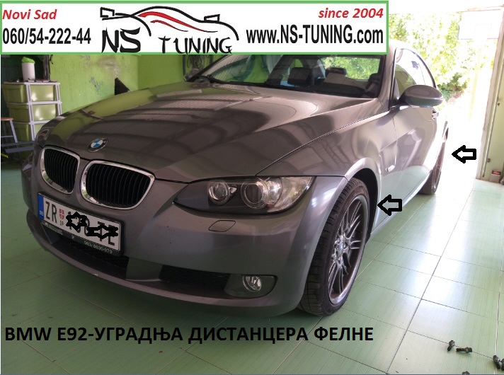 bmw e90 e92 e93 e91 distancer 20mm 5x120 felne sraf produzeni ugradnja novi sad tuning